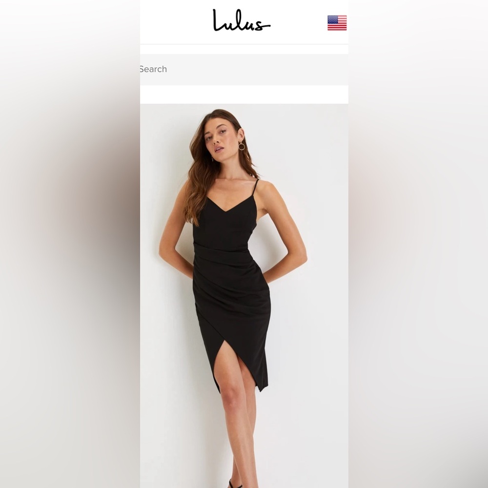 Lulus black tulip sleeveless dress